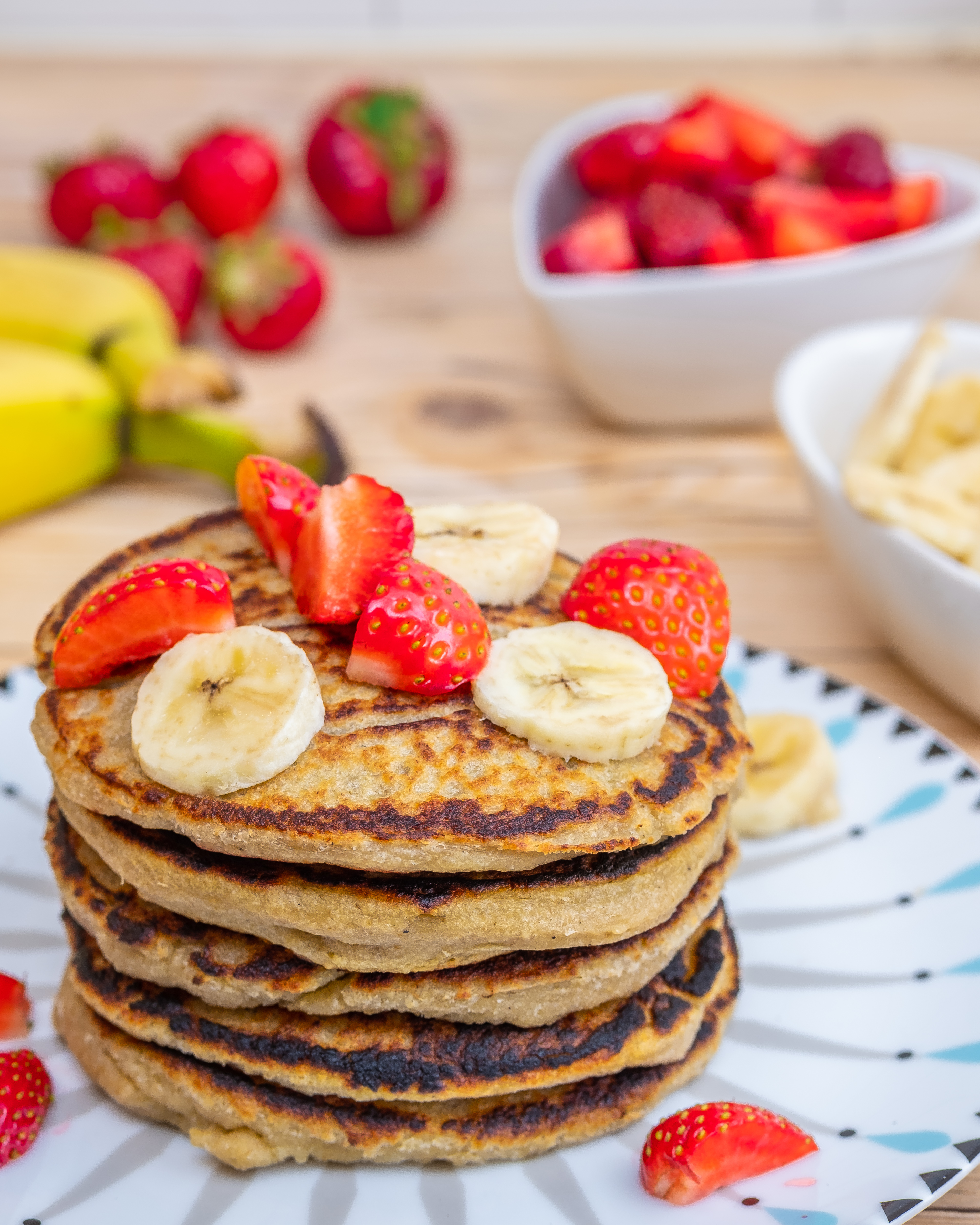 Recept vegansk bananpannkaka
