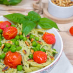 Creamy avocado cashew pasta