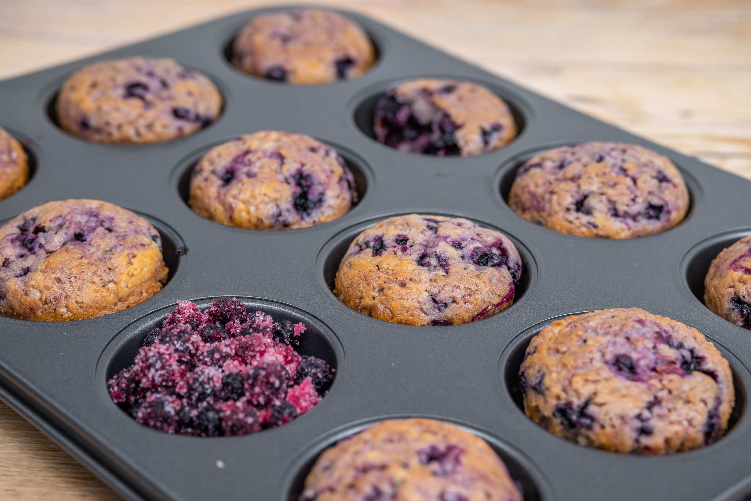 Veganska blåbärsmuffins