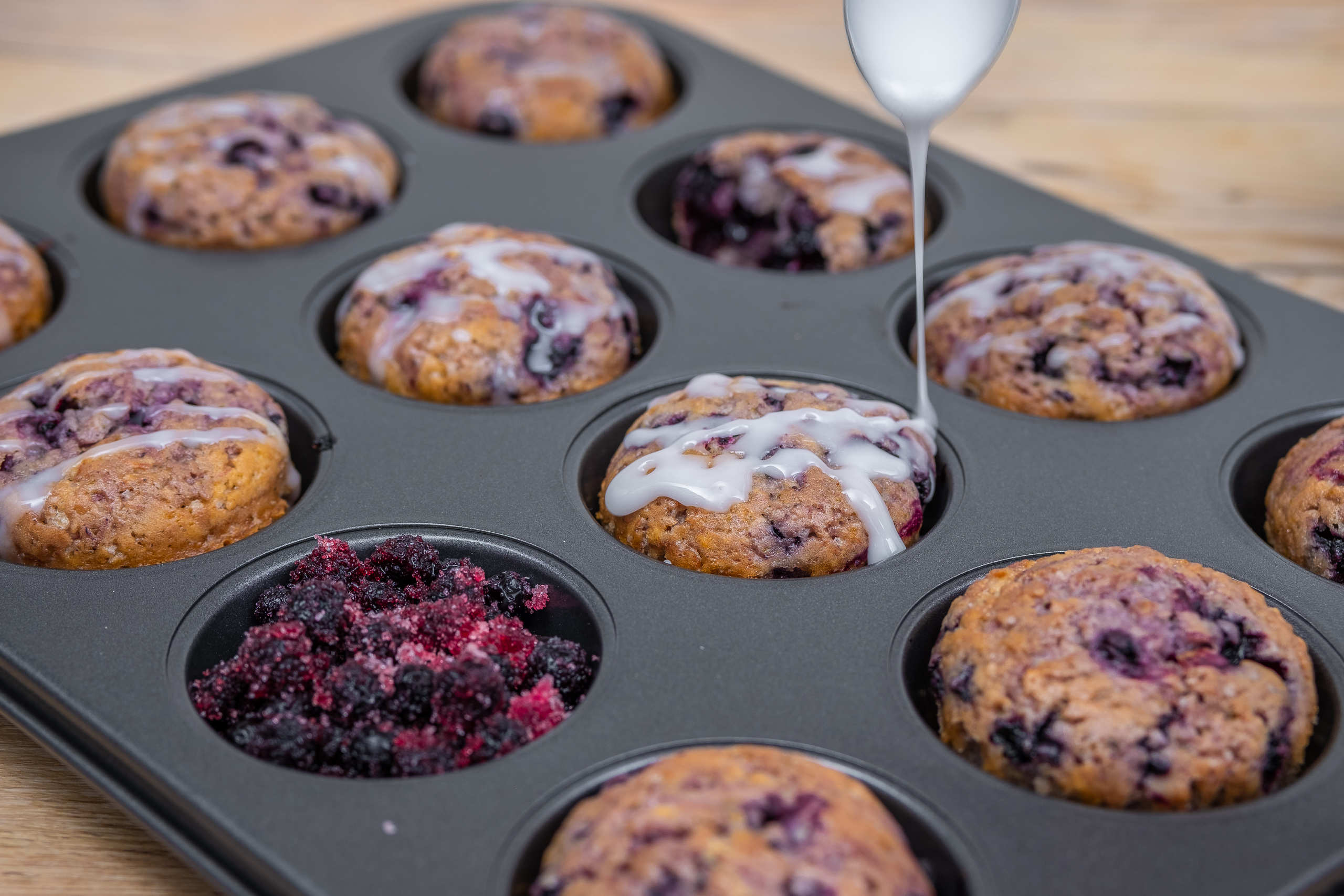 Veganska blåbärsmuffins