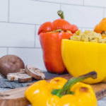 Creamy mushroom risotto pepper