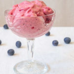 vegan ice cream banana blueberry