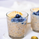 Overnight oats with blueberries and banana