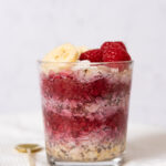 Overnight oats med hallon och vanilj