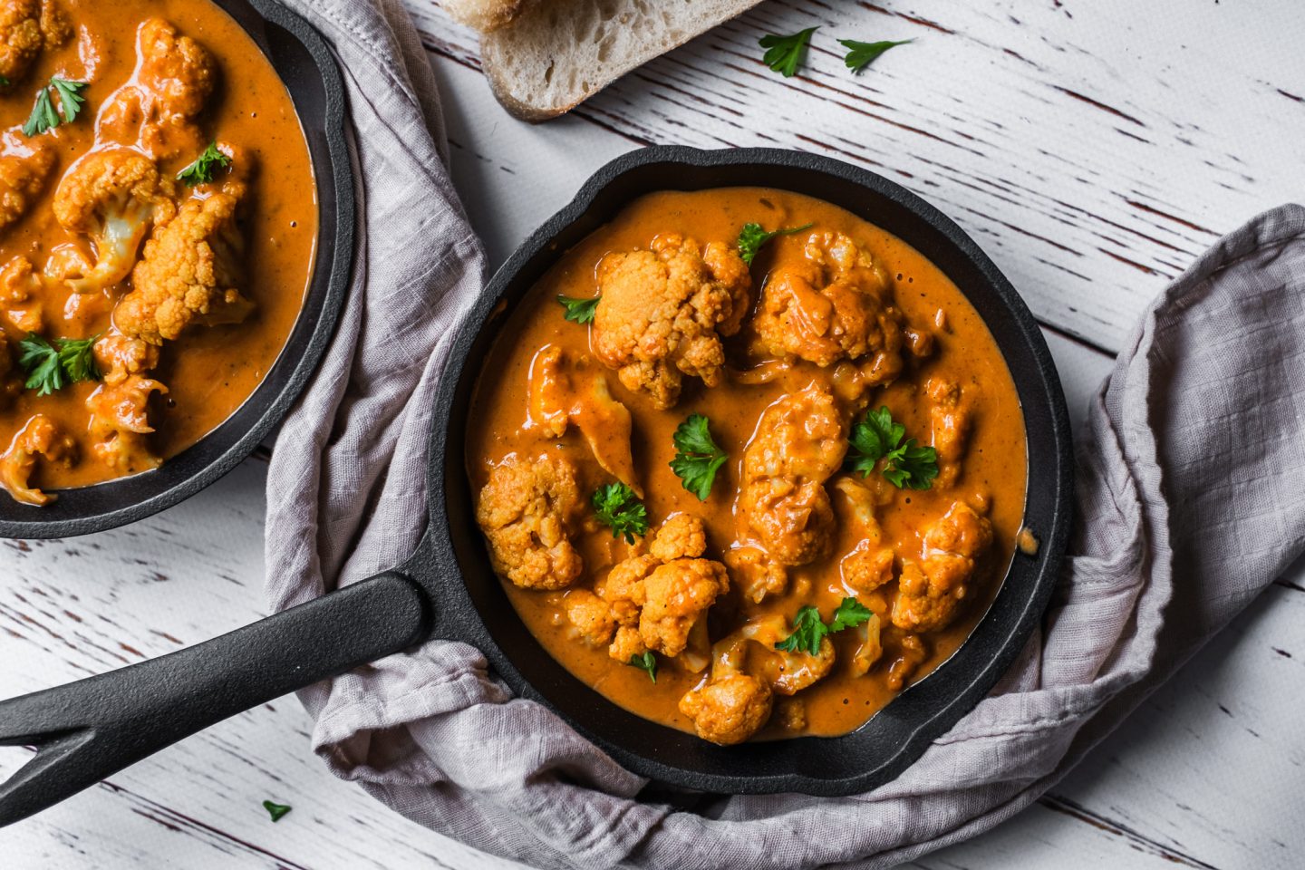 vegansk butter chicken blomkål