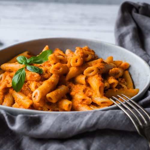 pastasås med rostade grönsaker