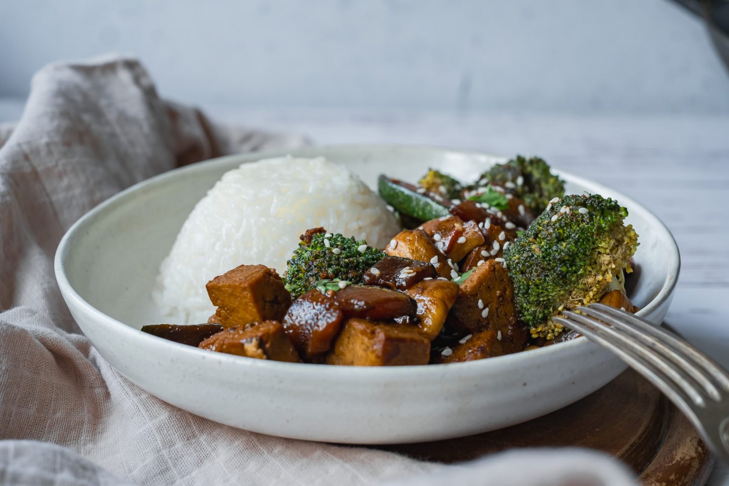 Grönsakswok med tofu